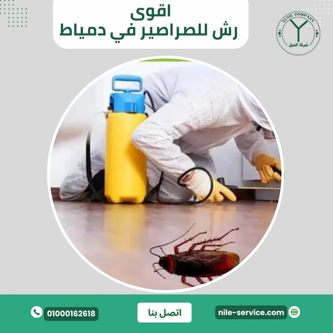 اقوى رش للصراصير في دمياط